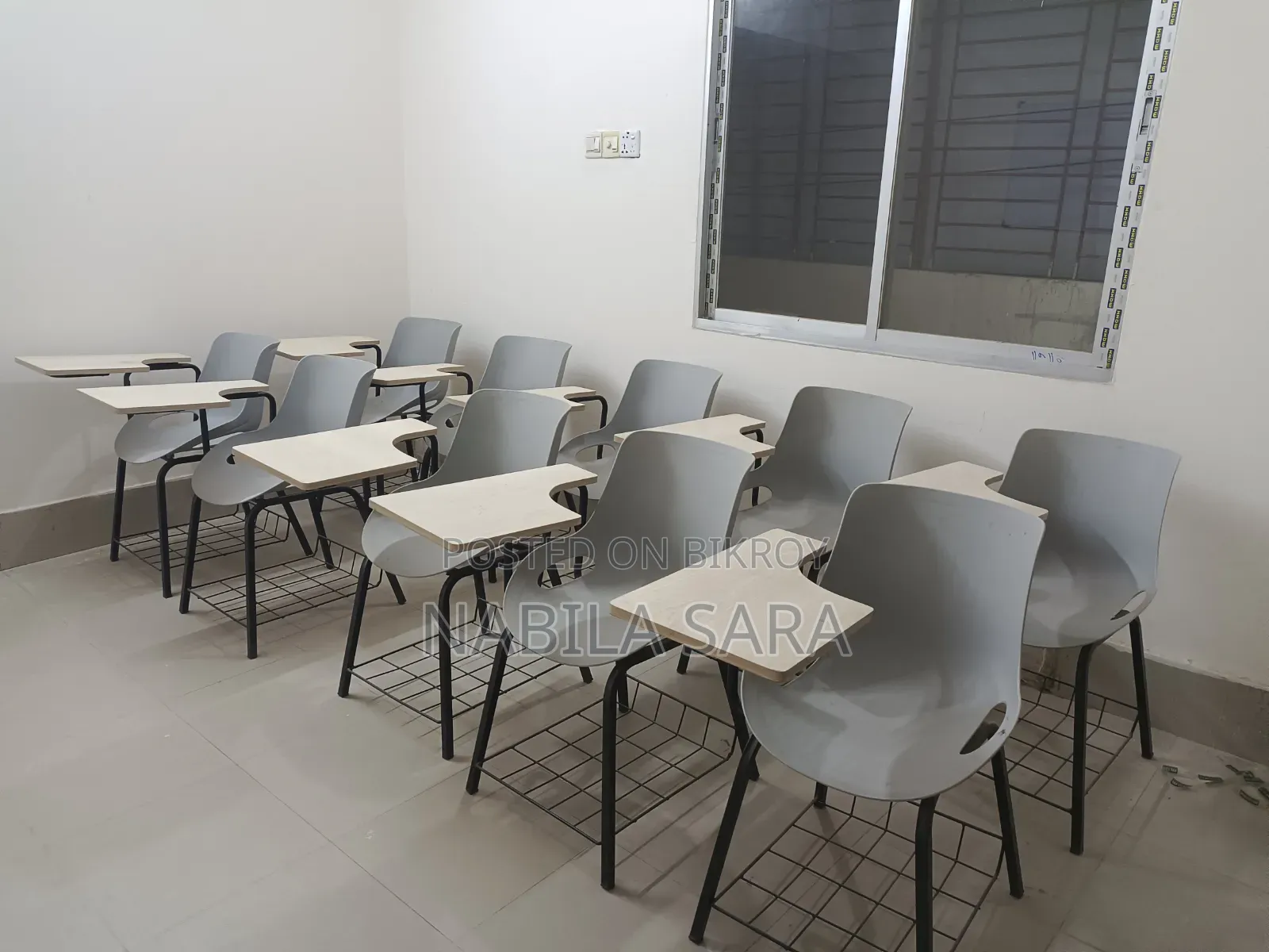 Training/Classroom Chair With Writing Pad