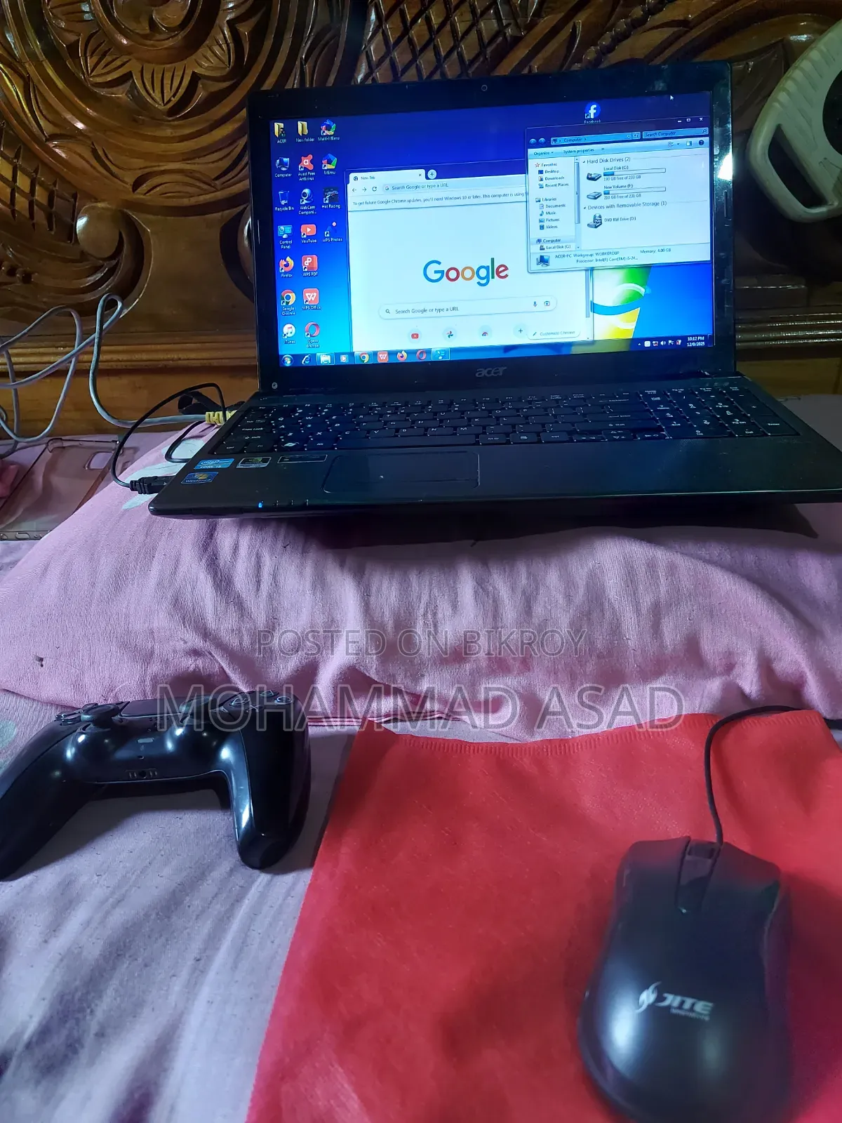 Laptop Acer Aspire 5750 4GB Intel Core I5 HDD 256GB