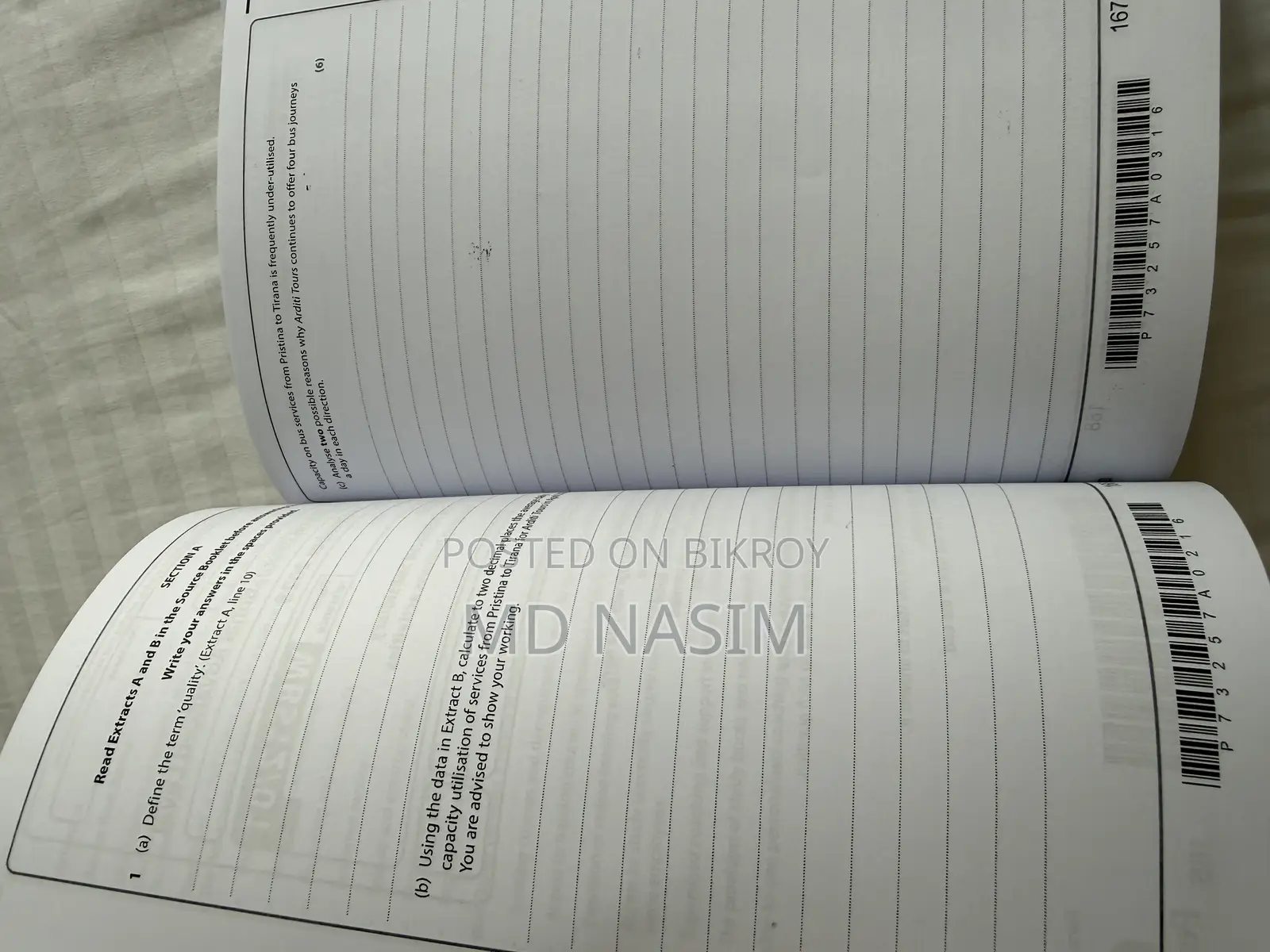 Business Unit 1 and 2- Question Paper a Level ( Ial Pearson )