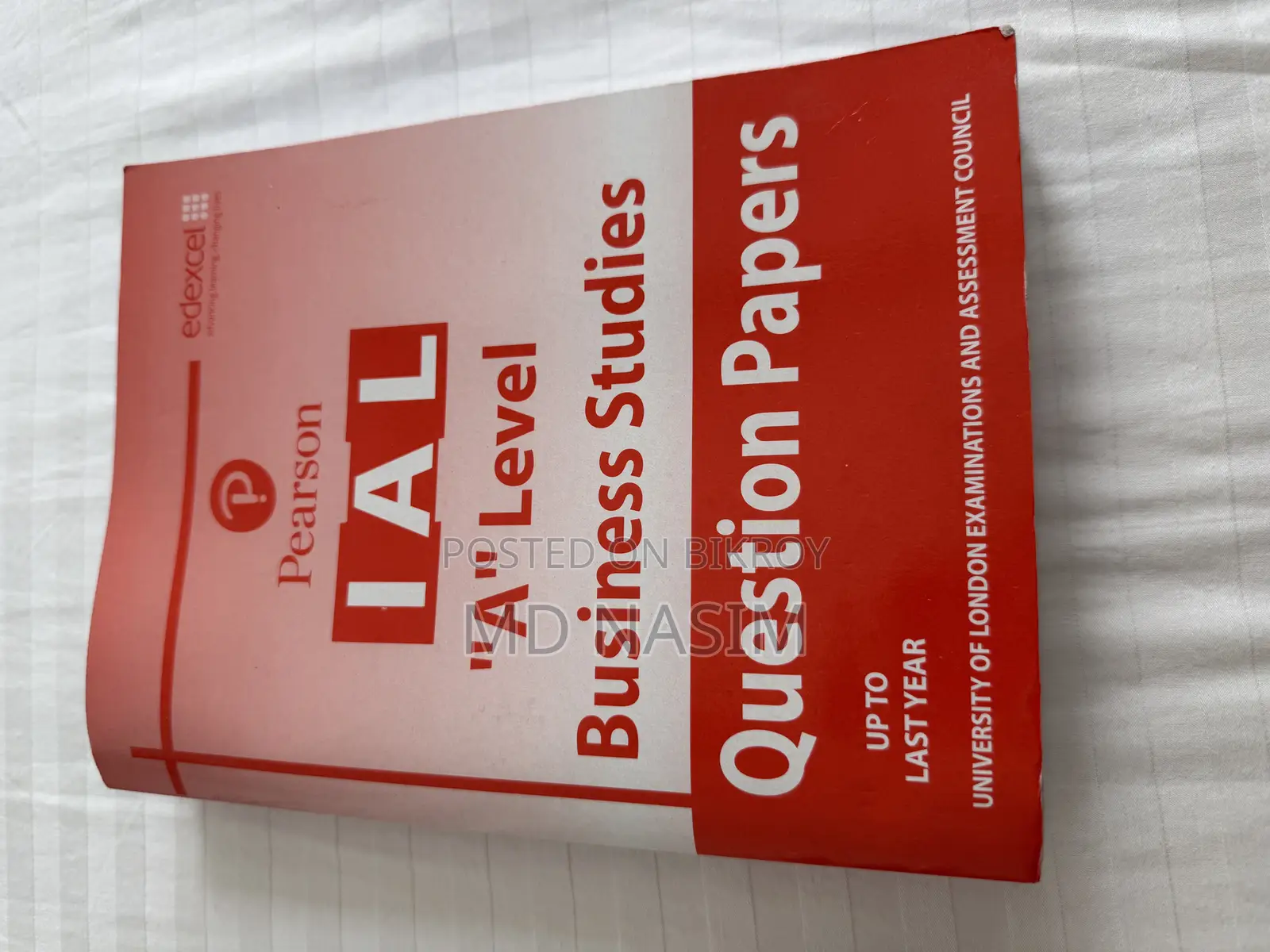 Business Unit 1 and 2- Question Paper a Level ( Ial Pearson )