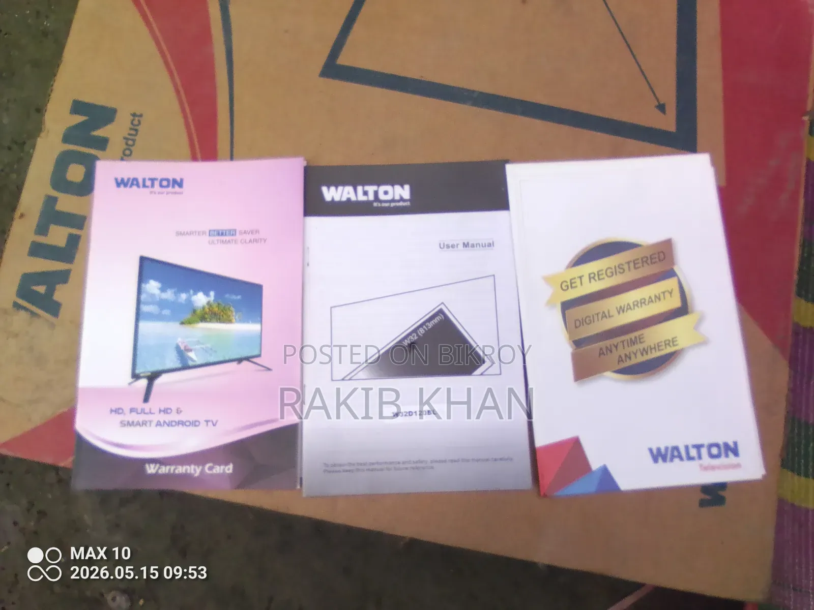 Selling TV in fresh condition due to financial problems