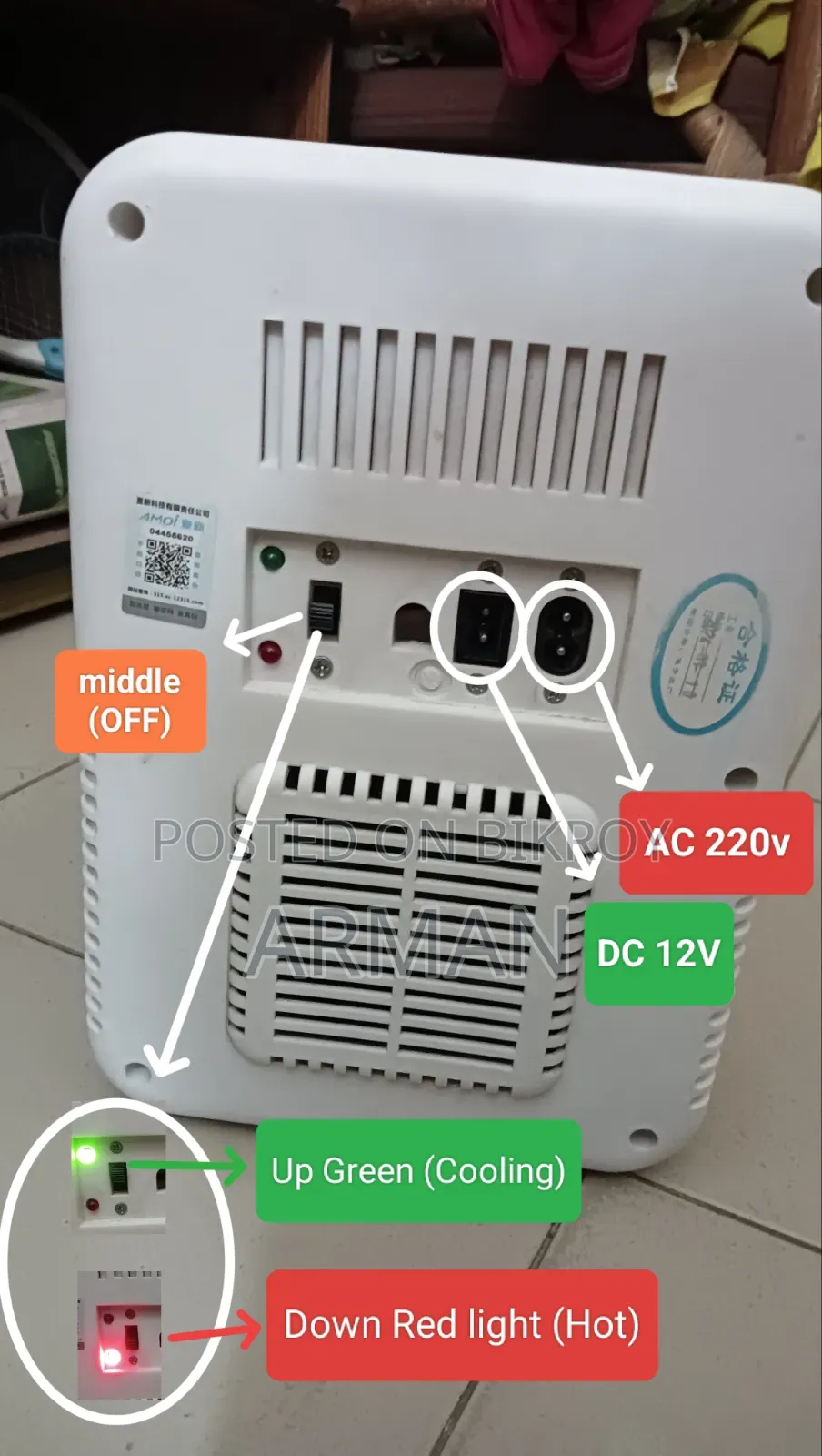 Mini Portable Refrigerator 8L Cooler and Warmer