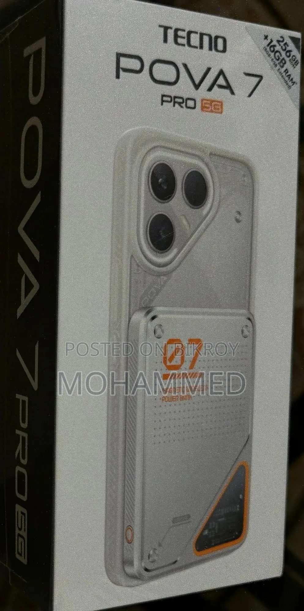 New Tecno Pova 7 Pro 5G 256 GB Black