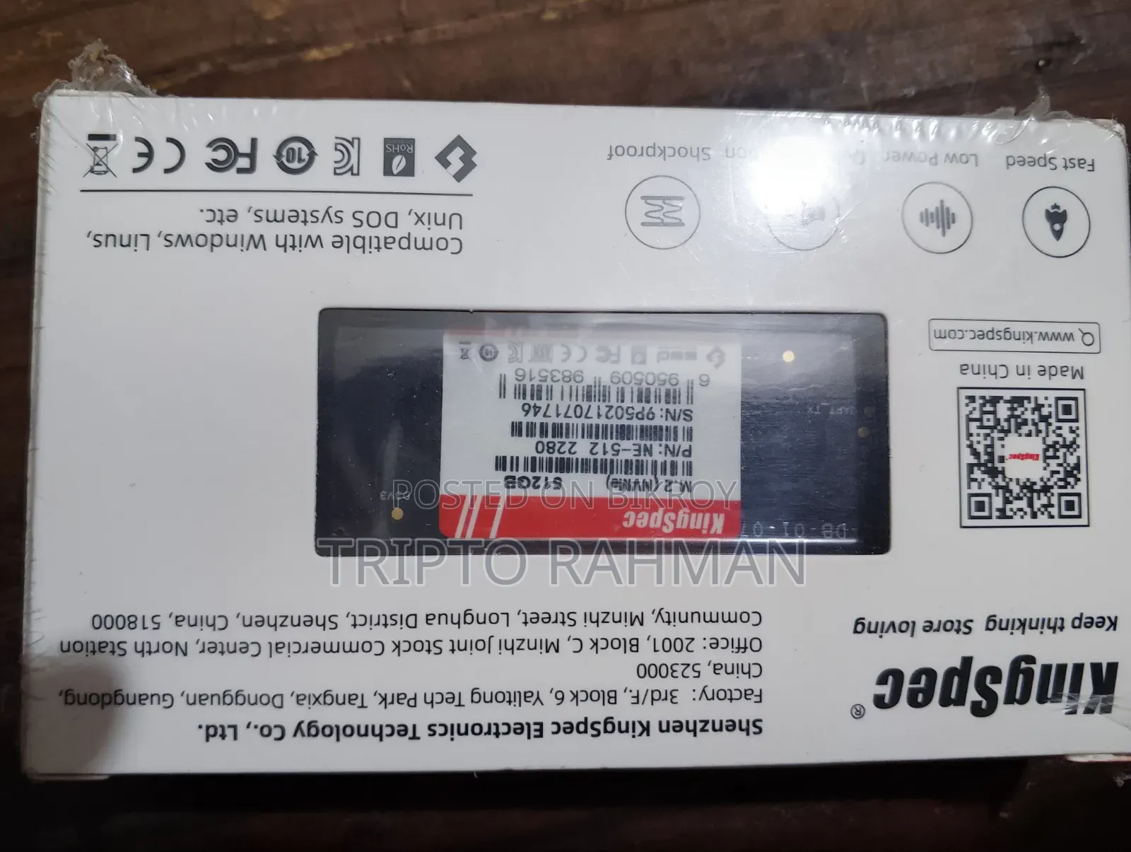 SSD 512 Gb M.2 Nvme Kingspec Ne 512g