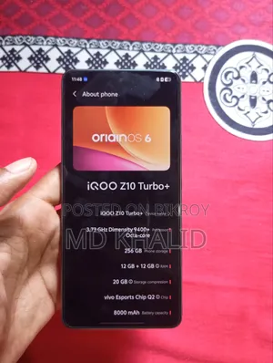 Vivo iQOO Z10 Turbo+ 256 GB Black