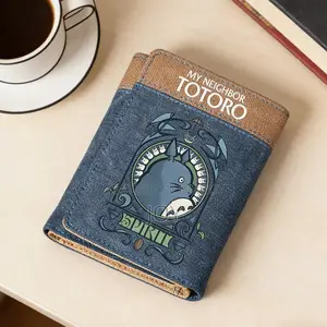 My Neighbor Totoro Anime Design Premium Canvas Wallet!