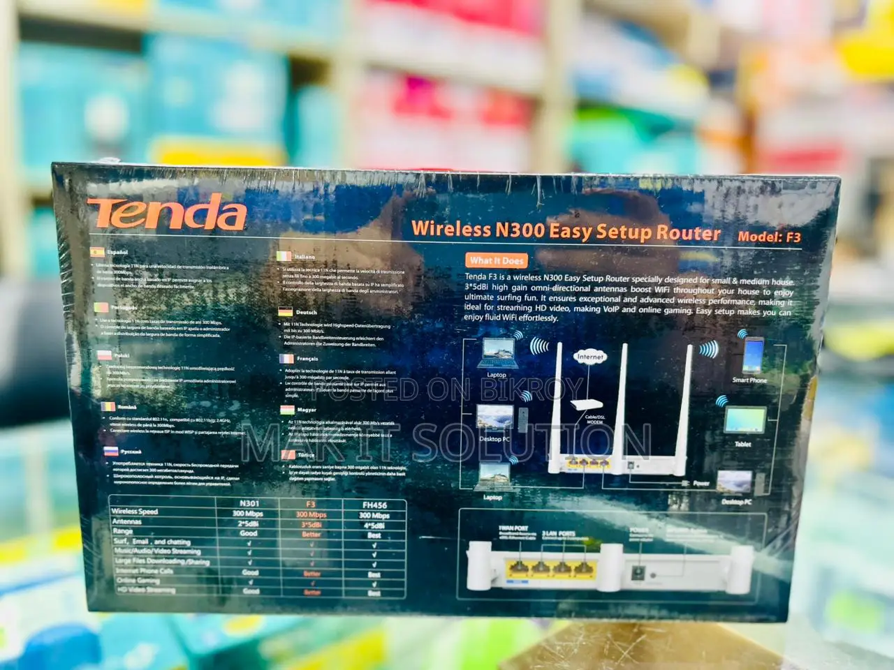 Tenda F3 300mbps Wireless Router