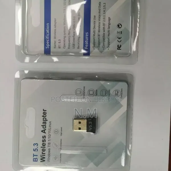 Bluetooth 5.3 Adapter for Computer and Laptop