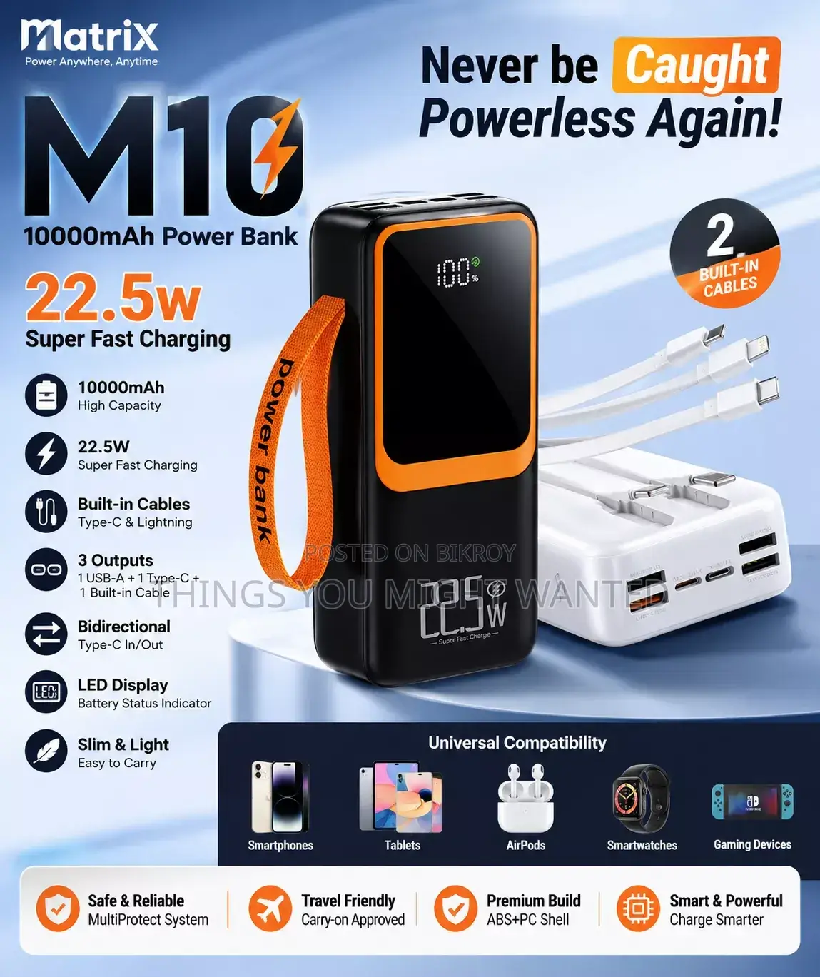 Matrix M10 10000mah Power Bank