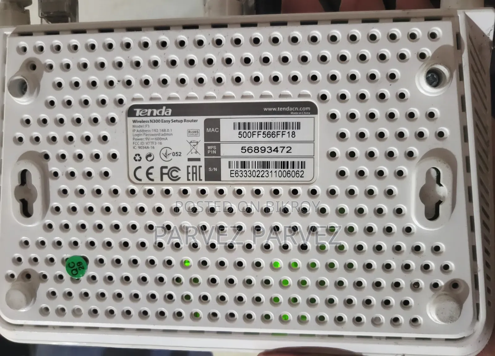 Tenda F3 Router