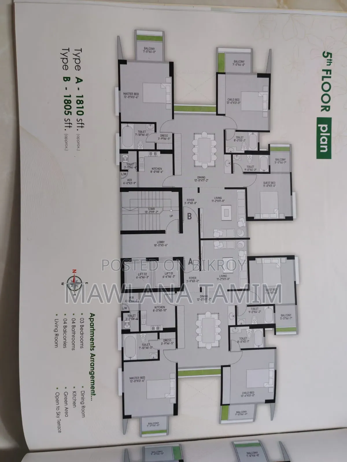 Furnished 3-Bedroom Flat for Sale in Mohammad Ali, Bashundhara