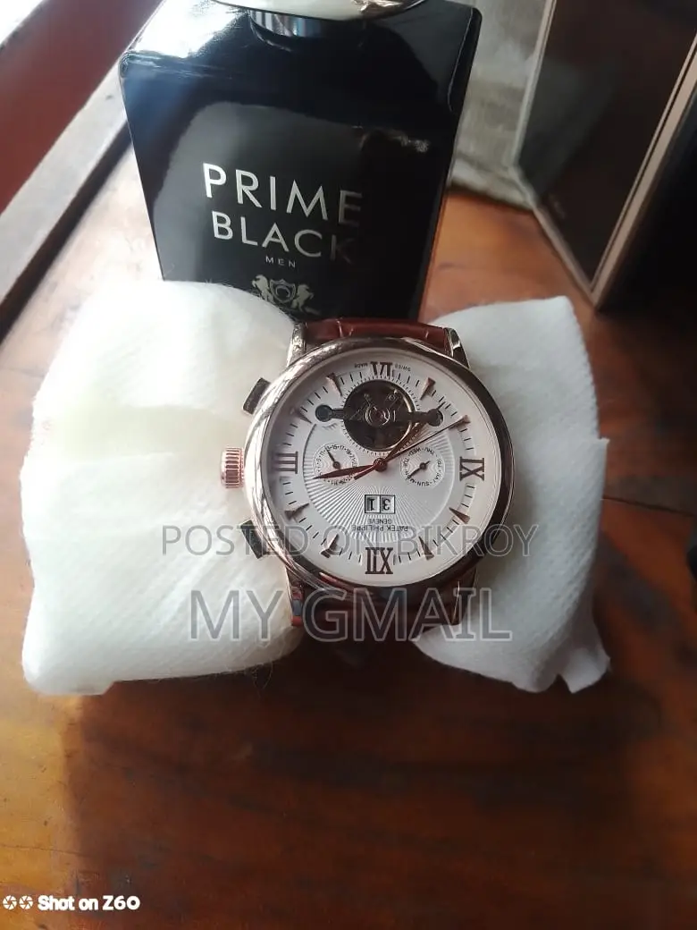 Patek Philippe Rose Gold Brown Leather Combination