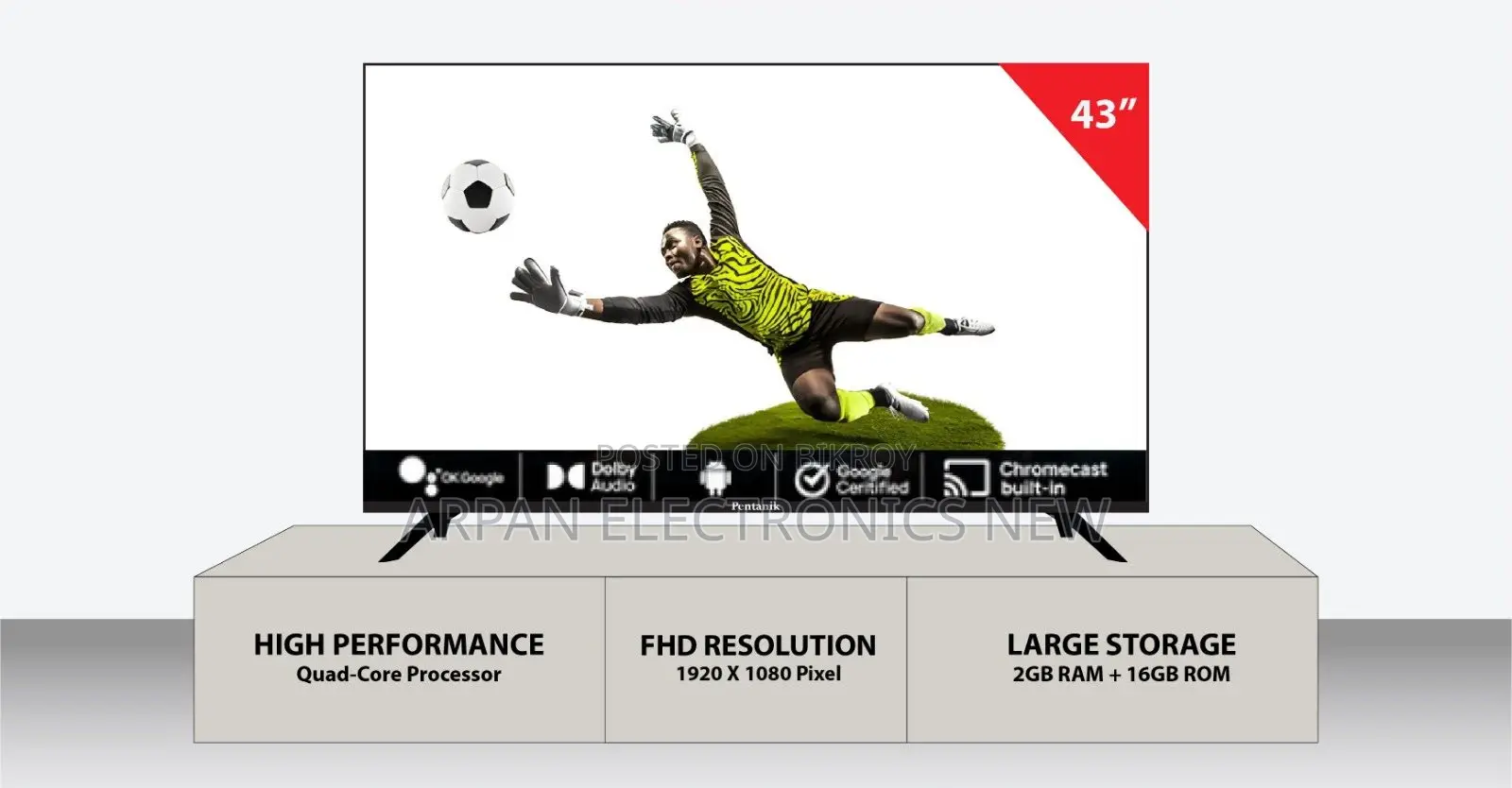 Sony Plus 43" Smart Tv Best After-Sales Service.
