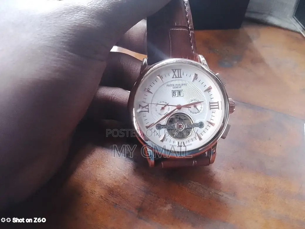Patek Philippe Rose Gold Brown Leather Combination