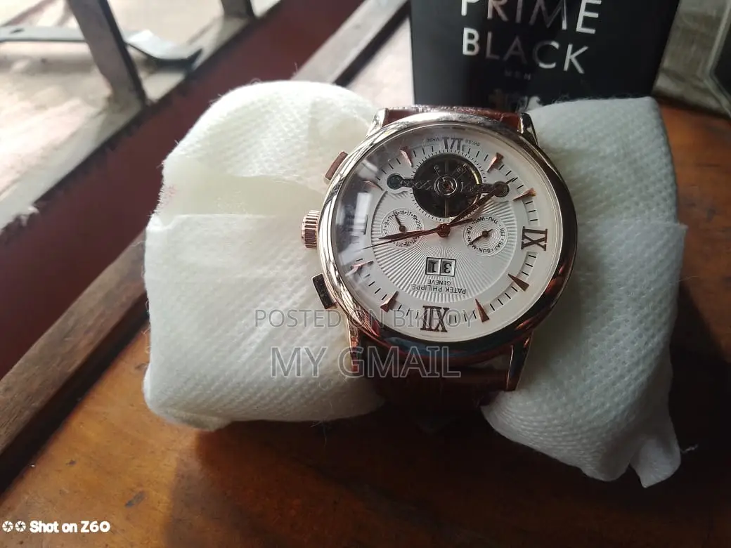 Patek Philippe Rose Gold Brown Leather Combination