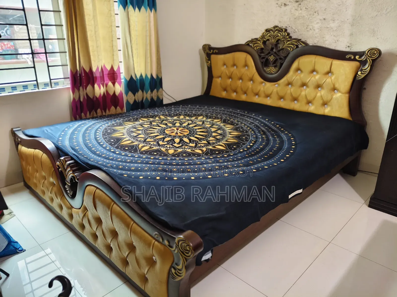 Victoria Design Bed Imported Custom Made Bed King Size 7ft by 6ft