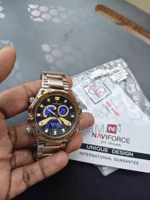 Naviforce Brand Stainless Steel Original Silver Gold Combination