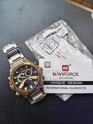 Naviforce Brand Stainless Steel Original Silver Gold Combination