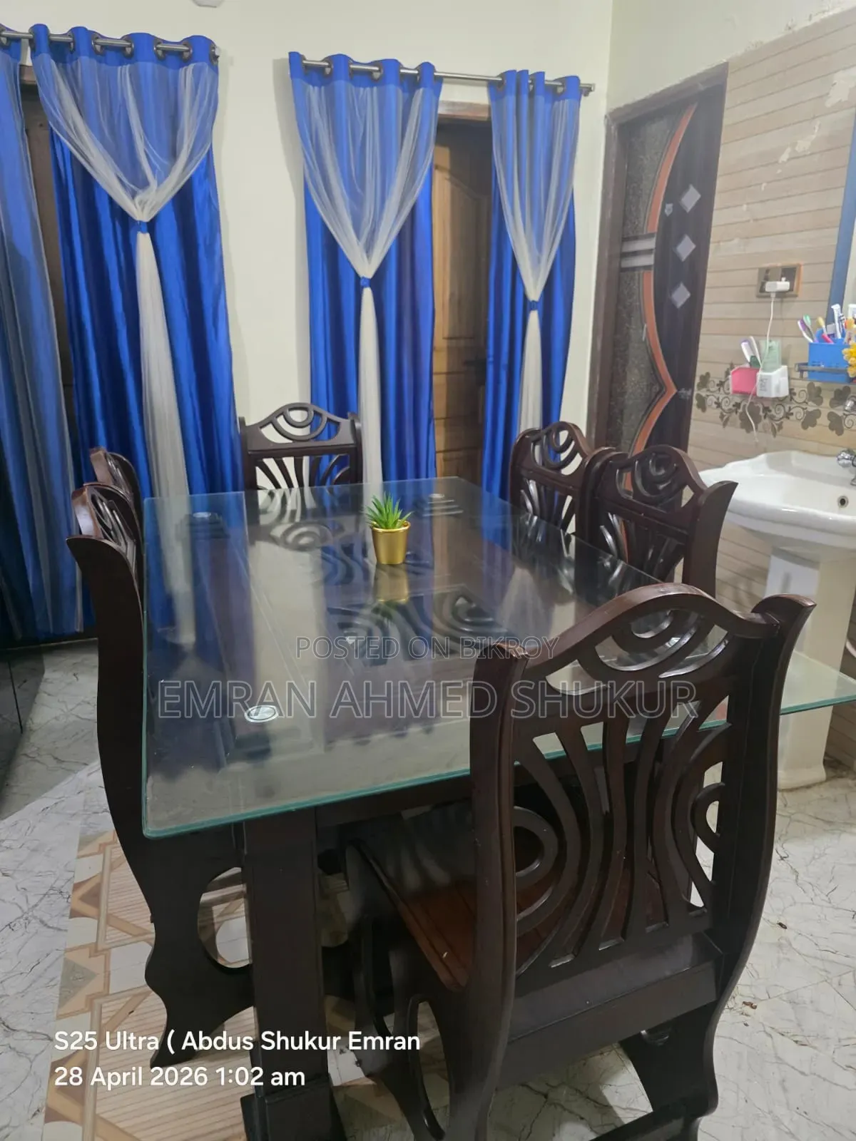 Dining Table Set With 6 Chairs