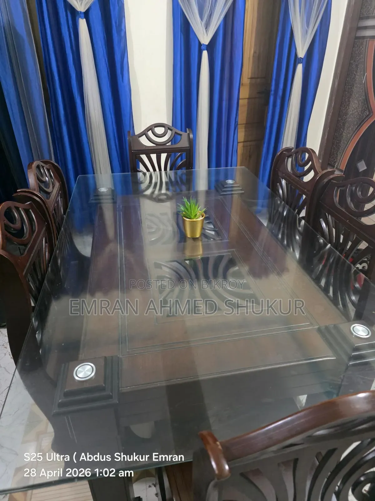 Dining Table Set With 6 Chairs
