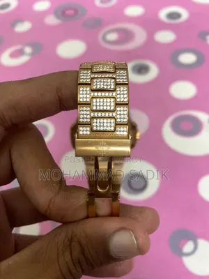 Patek Philippe Luxury Style Diamond-Stone Watch for Men