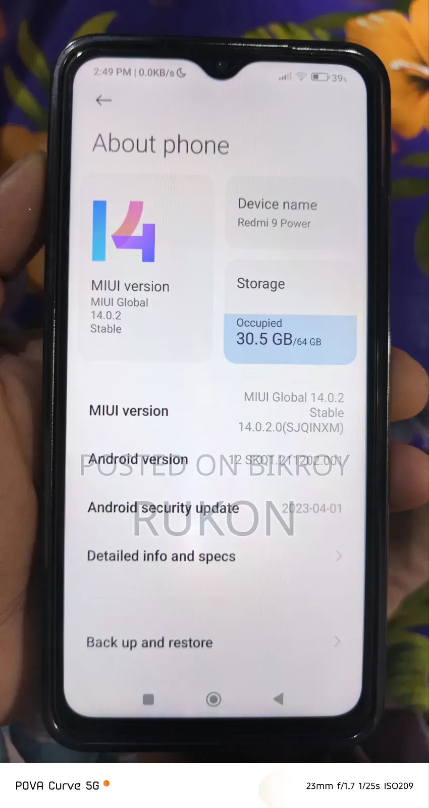 Xiaomi Redmi 9 Power 128 GB Black