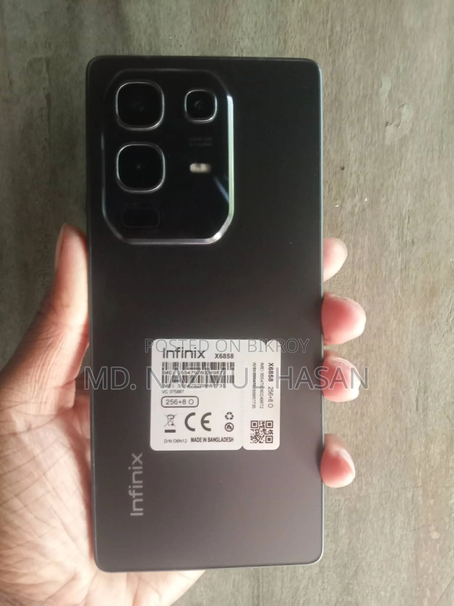 Infinix Note 50 4G 256 GB Black