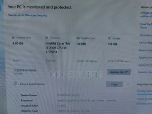 Desktop Computer 4GB Intel Core i3 SSD 128GB