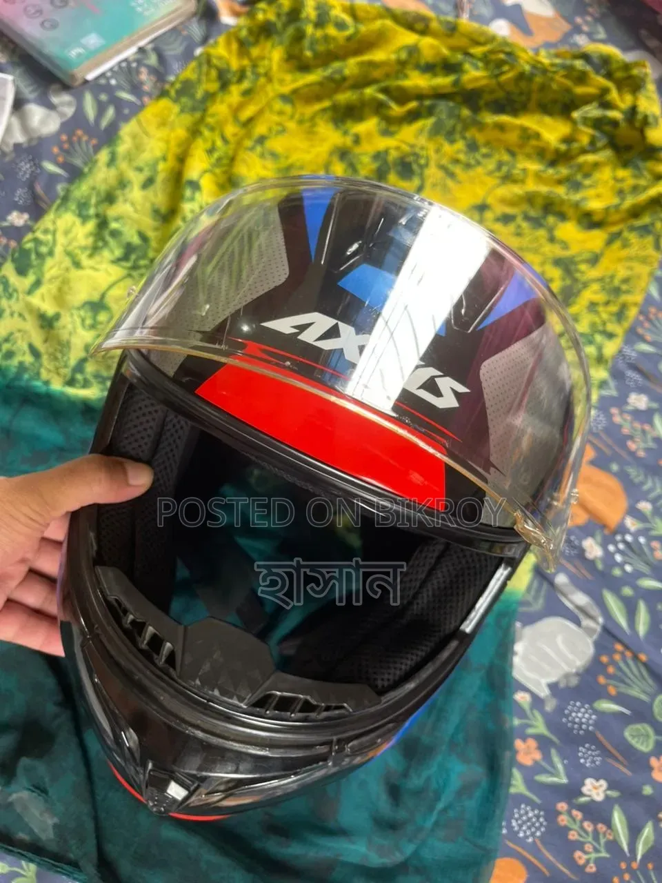 Helmet Fullface Axxis Draken S Gear E7 Matt Blue