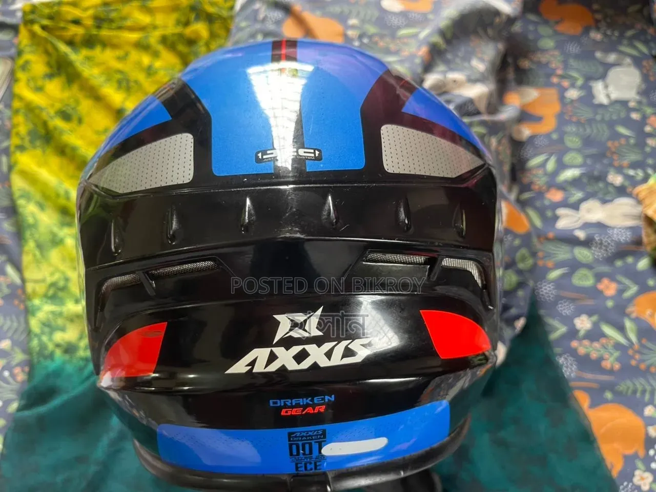 Helmet Fullface Axxis Draken S Gear E7 Matt Blue
