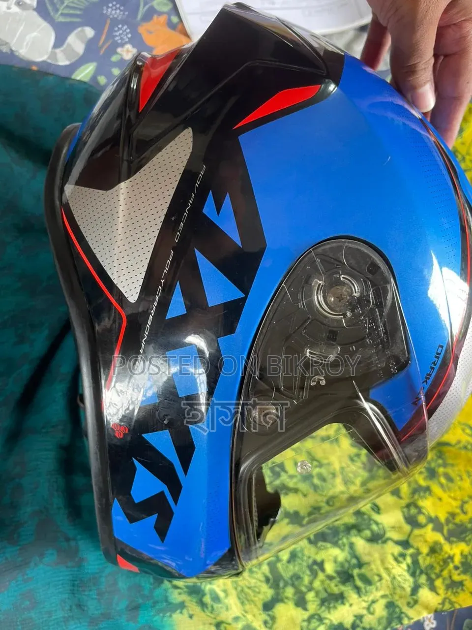 Helmet Fullface Axxis Draken S Gear E7 Matt Blue