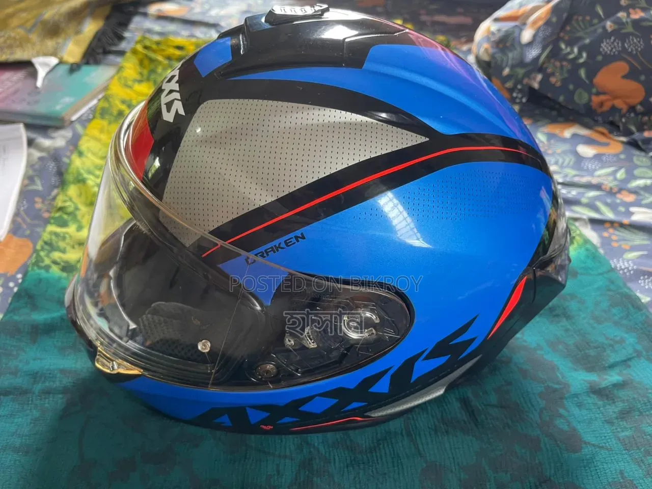 Helmet Fullface Axxis Draken S Gear E7 Matt Blue