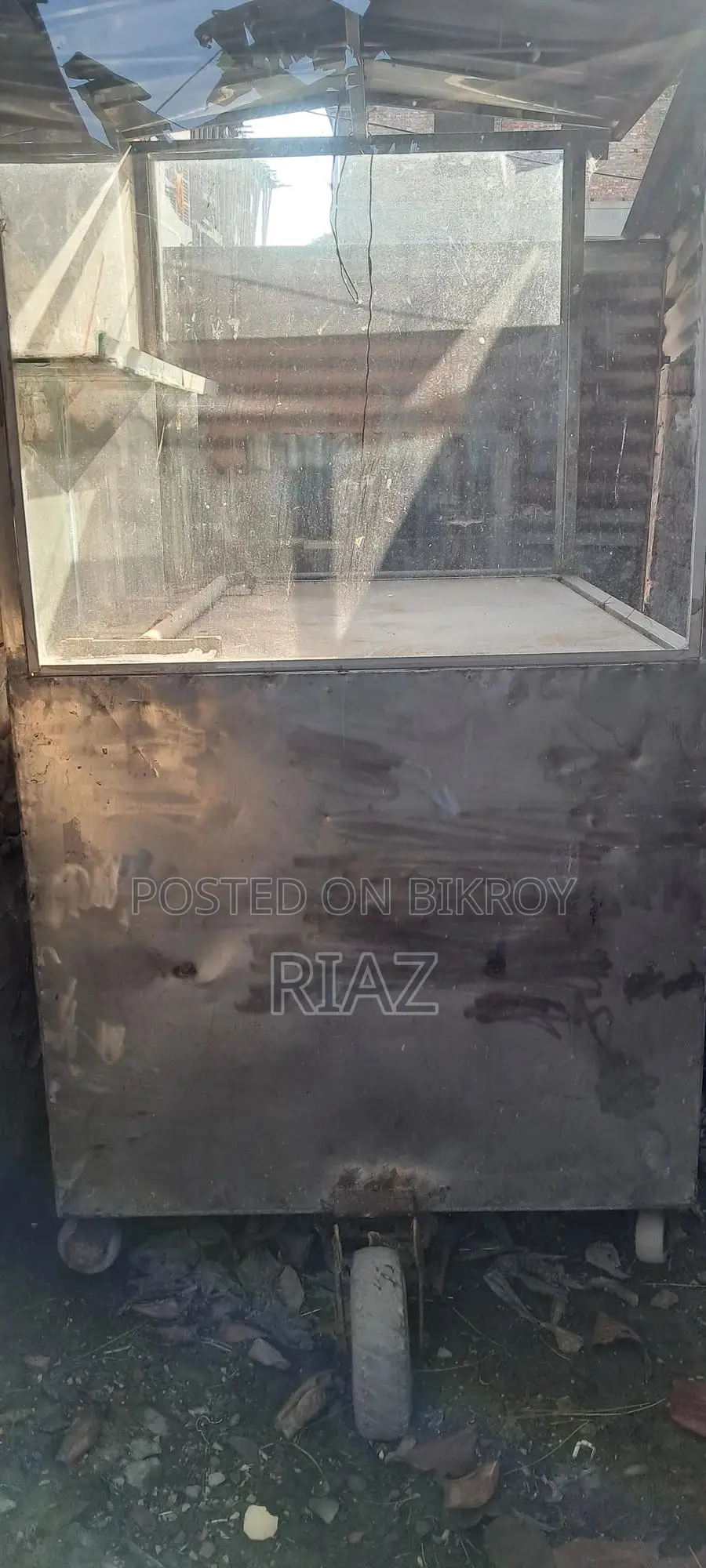Street Shop for Sale. The shop is made entirely of steel.
