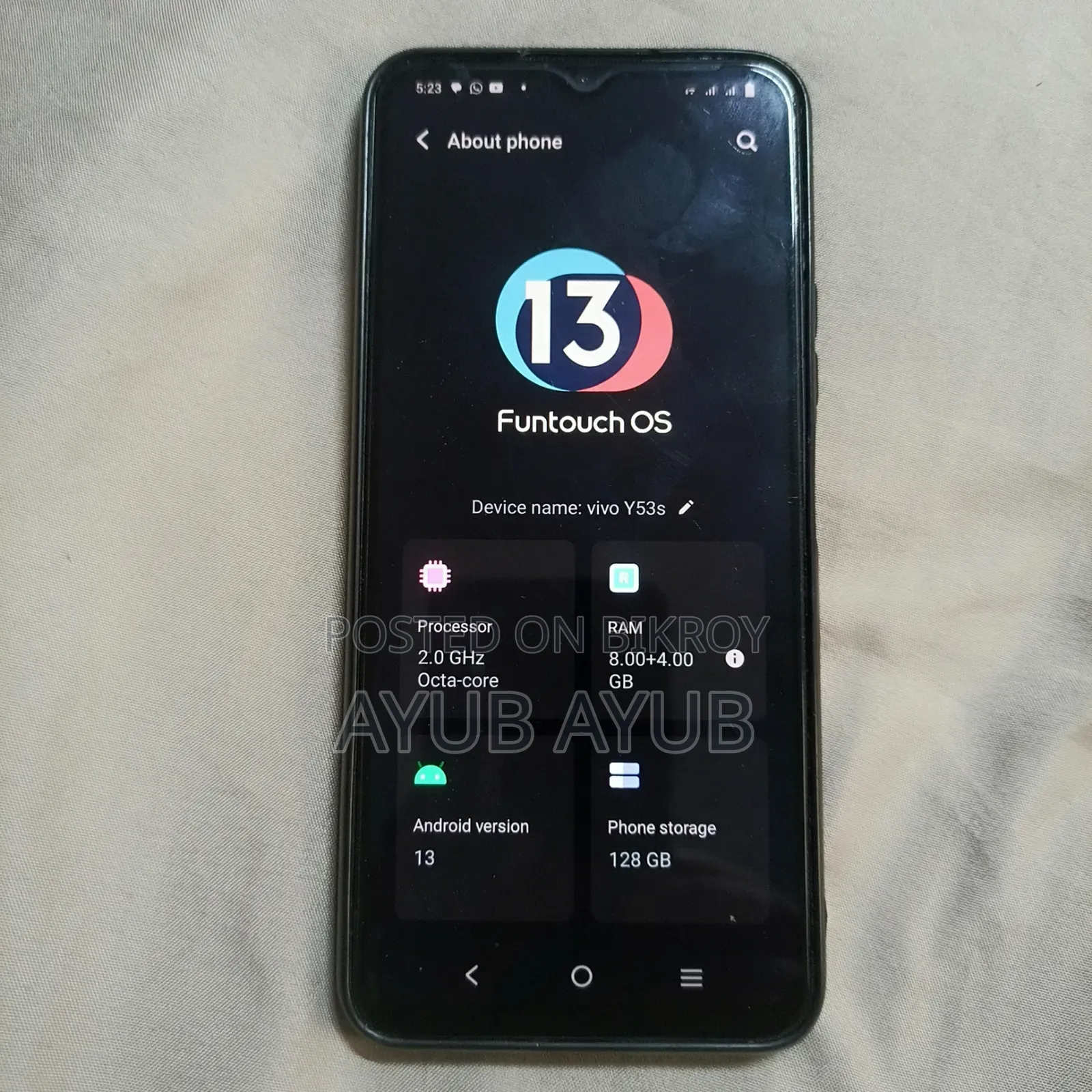 Vivo Y53s 128 GB Black