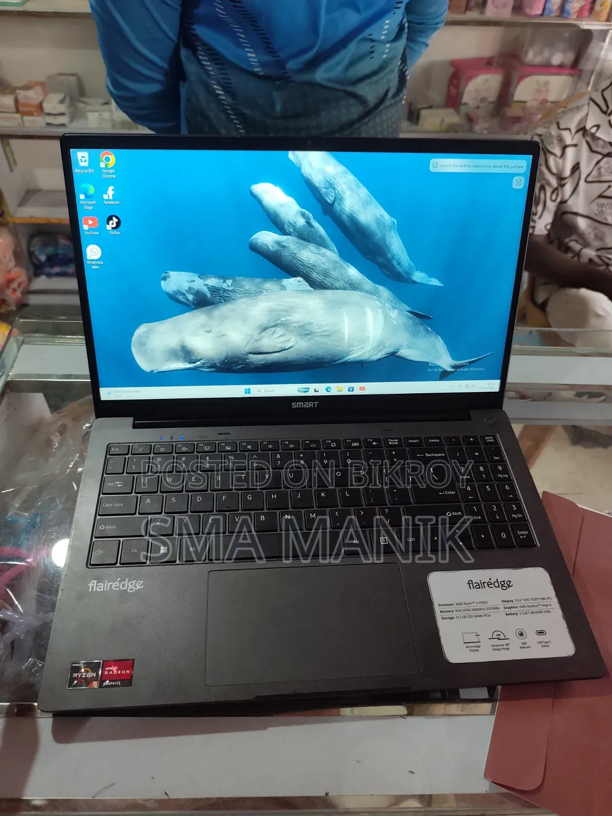 Laptop 8GB AMD Ryzen 5 SSD 512GB