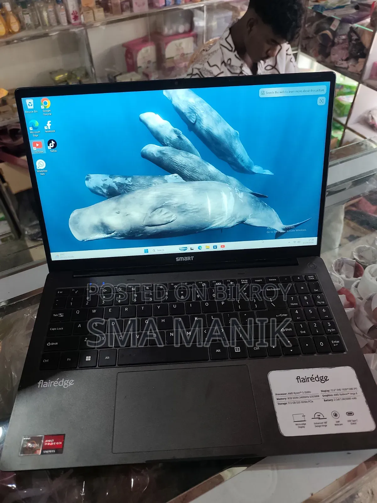 Laptop 8GB AMD Ryzen 5 SSD 512GB