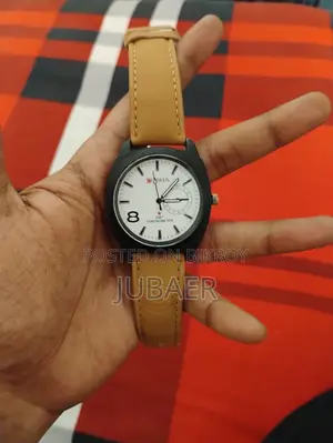 Carren 8139 Leather Watch, Waterproof Men's Quartz Watch