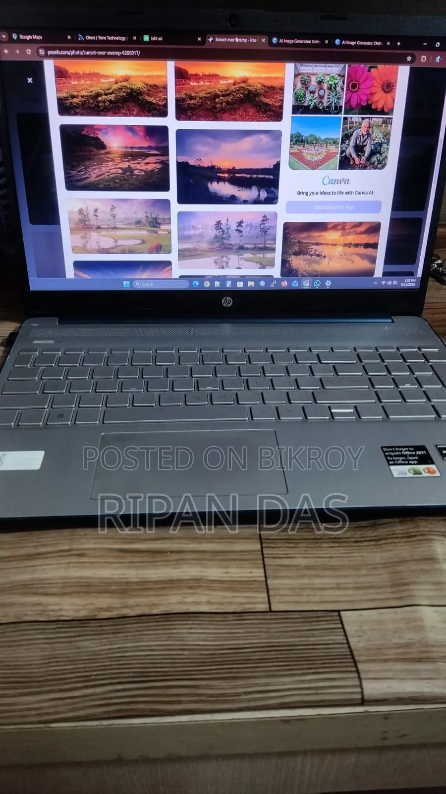 Laptop HP 15s 24GB AMD Ryzen 5 SSD 512GB