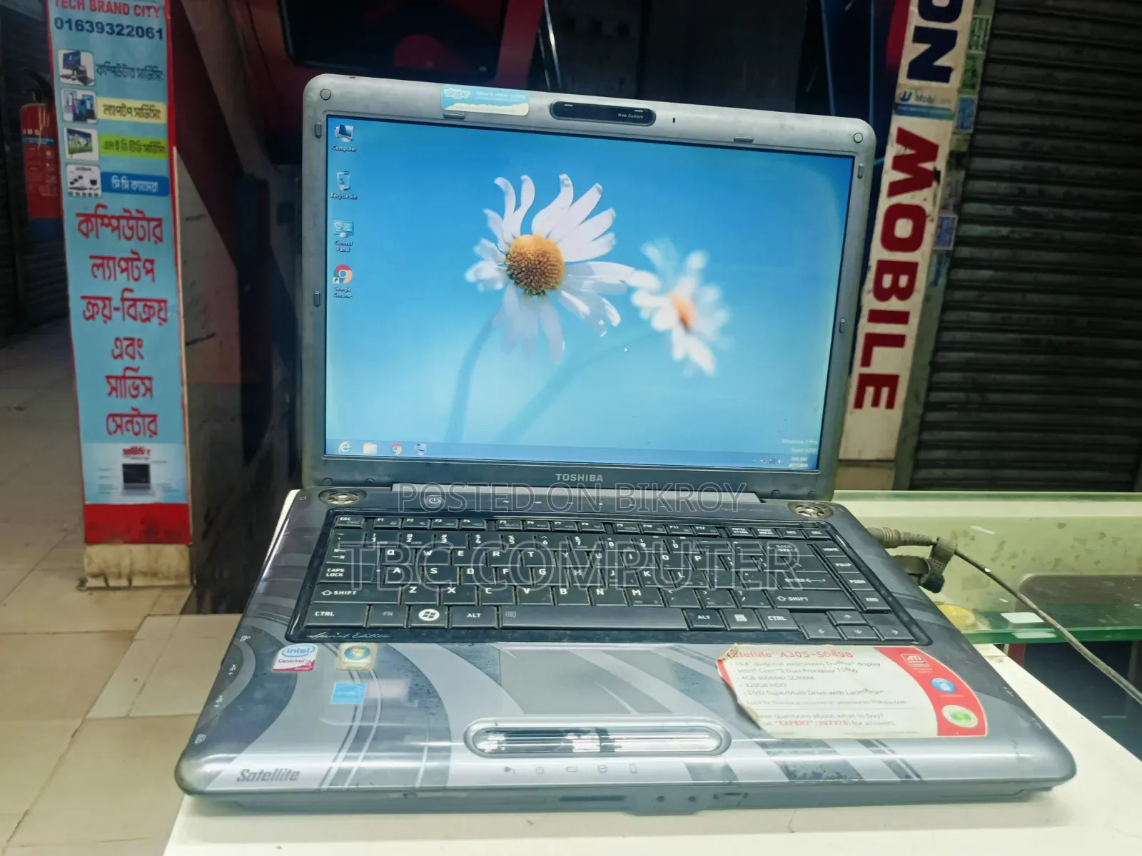 New Laptop Toshiba Satellite A350 4GB Intel Core 2 Duo HDD 500GB