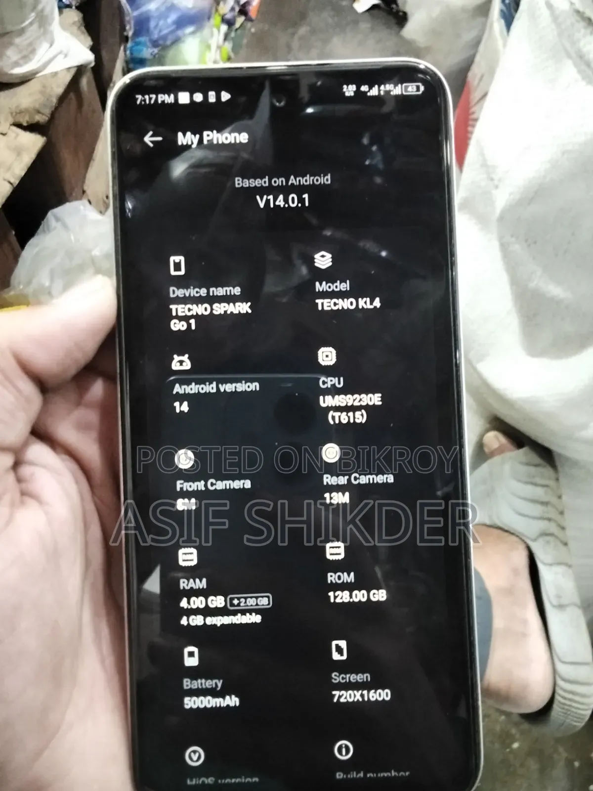 Tecno Spark Go 64 GB Silver