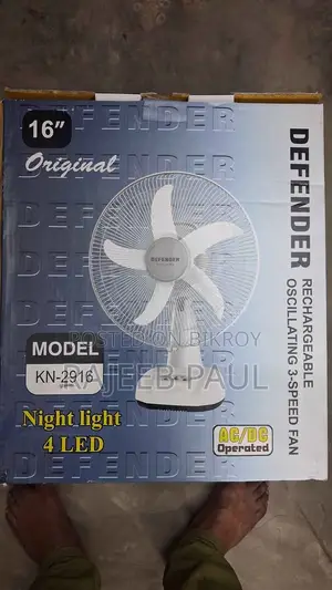 Defender 16" Ac/Dc Rechargeable Fan for Sale