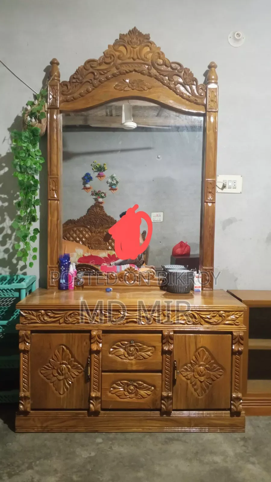 Original Teak Wood Dressing Table