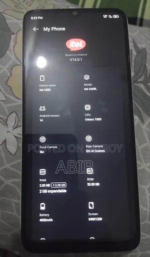 Itel A50C 32 GB White