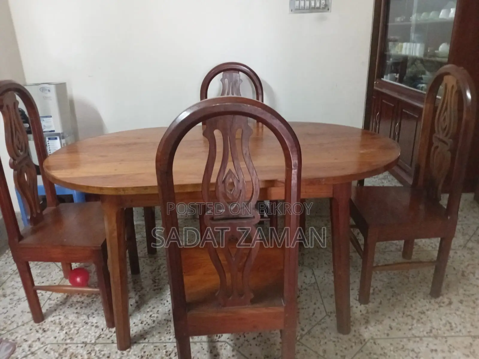 4 Chair Dining Table (Jackfruit Wood)