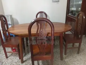 4 Chair Dining Table (Jackfruit Wood)