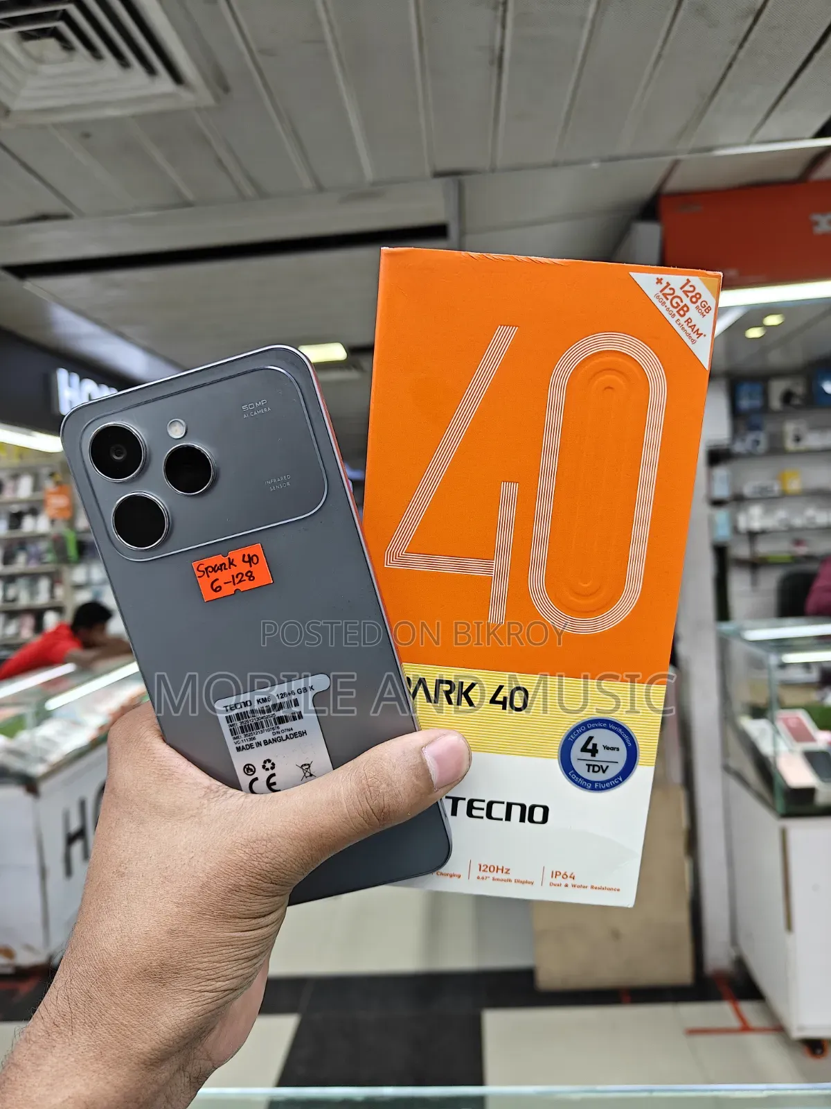 Tecno Spark 40 128 GB Gray