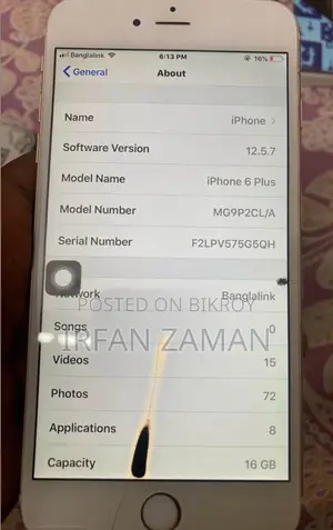 Apple iPhone 6s Plus 16 GB Gold