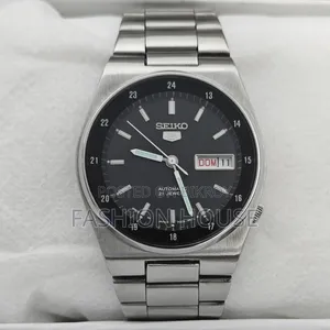 Seiko 5 Automatic Mechanical Japan Made Men's Watch – Black Dial