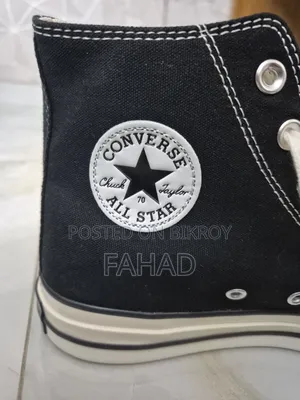 Converse 70 Black Hightops Size 44