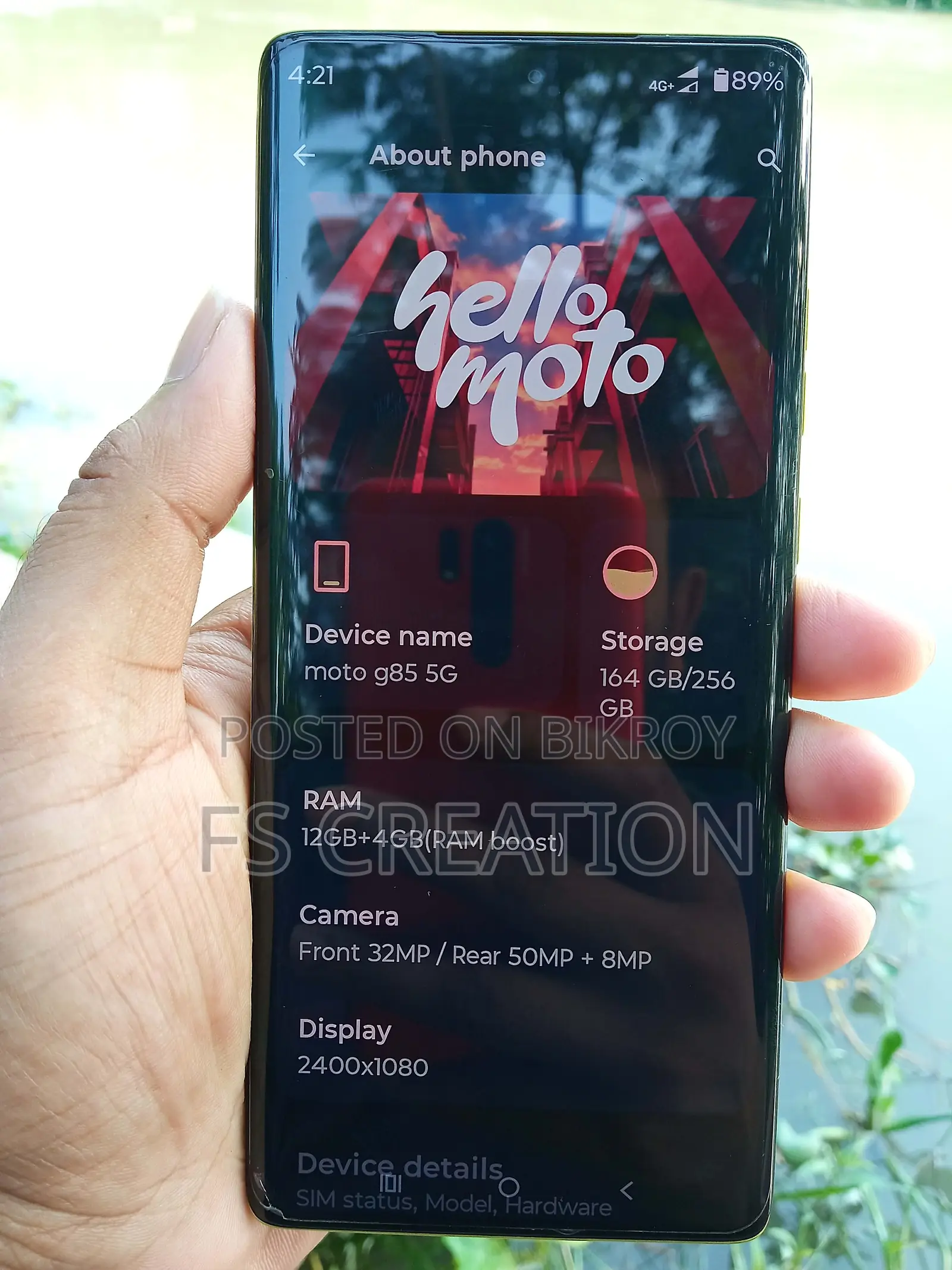 Motorola Moto G85 256 GB Green